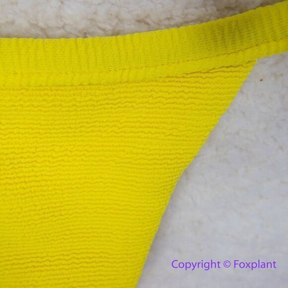 New! Set! Mello the Label low cut top and Brazilian bottom Limao yellow, size S - Picture 11 of 16